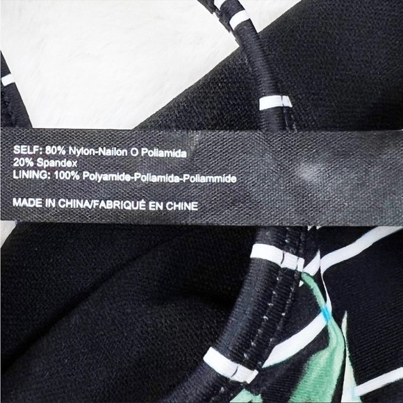 NWT Urban Outfitters Out From Under Floral Striped Strappy One Piece Swimsuit - Picture 7 of 7